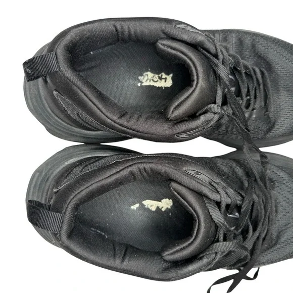 Hoka One One Bondi 8 Wide Shoes Mens‎ 10 D Black BBLC Cushion Comfort Running